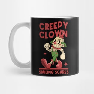 Creepy Clown Halloween Mug